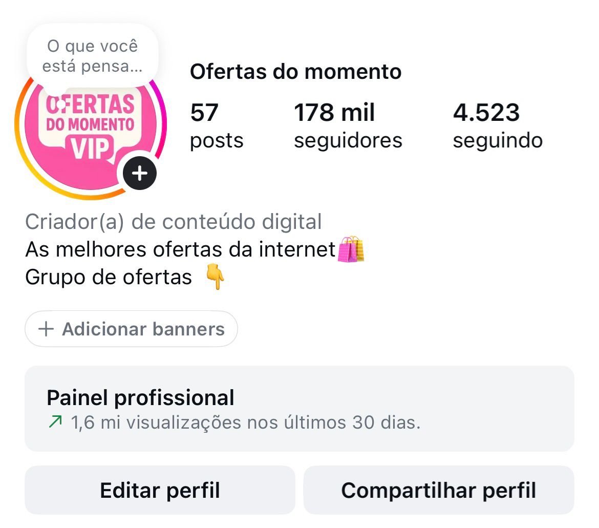 Instagram de Achadinhos Gigante 🔥 1 Instagram de Achadinhos Gigante 🔥