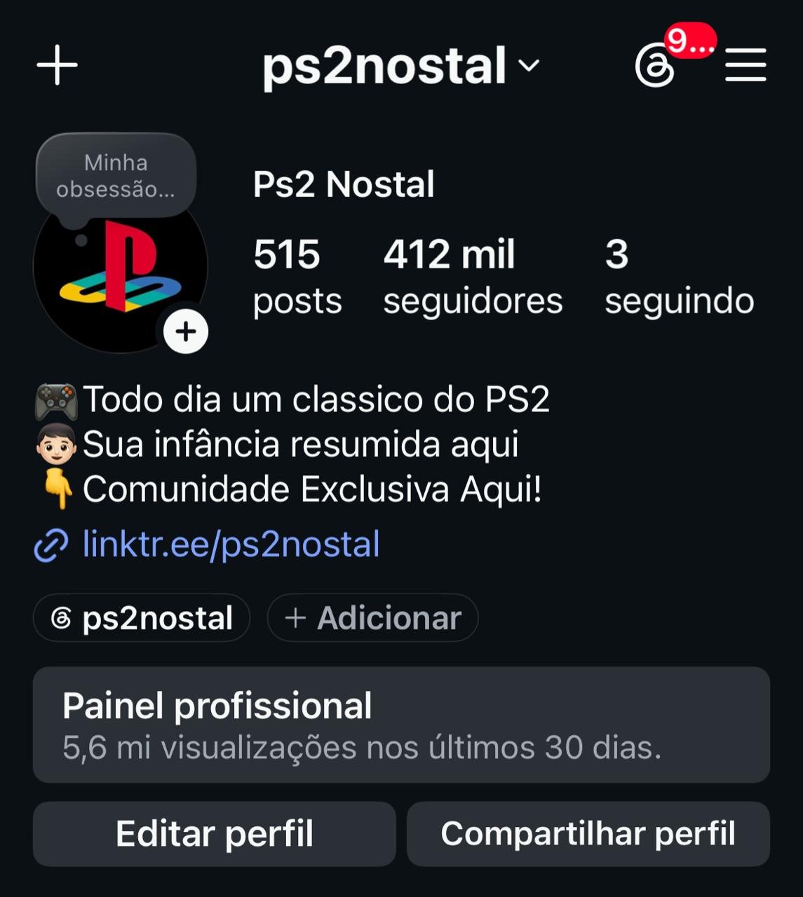 Perfil de Nostalgia do PS2