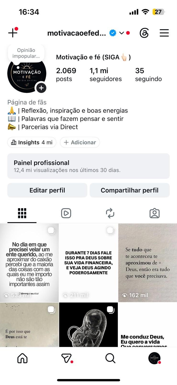 Perfil de Motivação Religioso